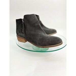 Blondo Ankle Boots Black Suede Leather Waterproof Bootie Zipper B6269